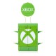 Torre de almacenamiento Xbox verde con soportes y cajón