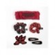 Ensemble d'accessoires pour cheveux Stranger Things rouge et noir
