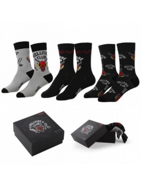 Pack de chaussettes Stranger Things en boîte noire