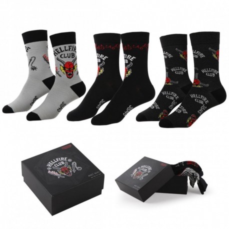 Pack de chaussettes Stranger Things en boîte noire