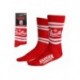 Chaussettes rouges Stranger Things avec logo blanc
