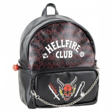Mochila preta Hellfire Club Stranger Things
