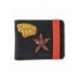 Cartera negra de polipiel Stranger Things con gráfico de Demogorgon