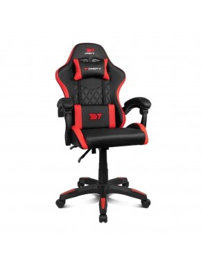 Chaise gaming noire et rouge Drift DR35 vue de côté