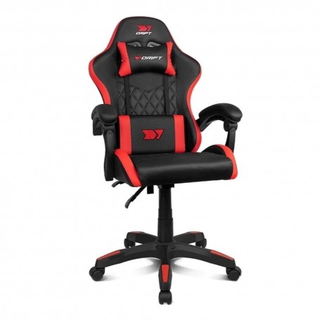 Chaise gaming noire et rouge Drift DR35 vue de côté