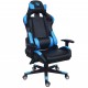 Silla gaming Coolbox azul y negra con reposabrazos ajustables