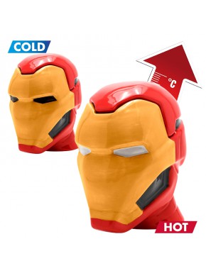 Taza térmica Iron Man 3D con tapa