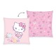 Almohada Hello Kitty rosa 40x40 cm con diseño floral