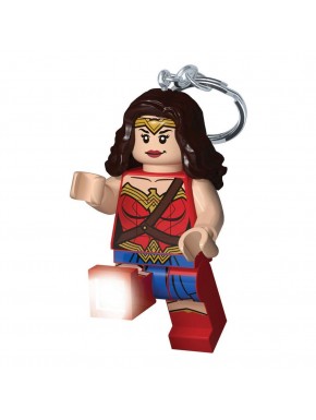 Chaveiro LEGO Mulher Maravilha iluminado 8 cm