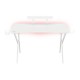 Bureau gaming blanc avec éclairage RGB