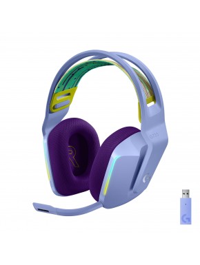 Auriculares inalámbricos Logitech G733 morados con RGB