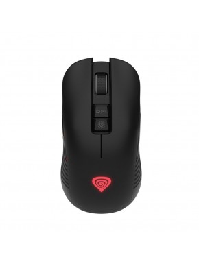 Mouse sem fio preto e vermelho Genesis Zircon 330