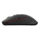 Mouse sem fio preto e vermelho Genesis Zircon 330