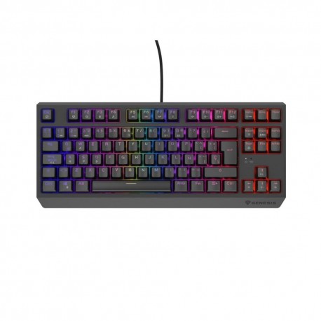 Teclado Genesis Thor230 TKL RGB com retroiluminação multicolorida