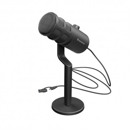 Microphone Genesis Radium 350 sur support, avec connexion USB