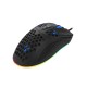 Mouse gaming Genesis Krypton 555 preto com iluminação RGB