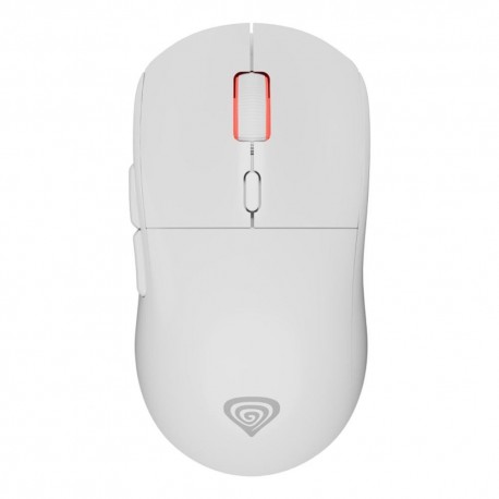 Mouse gaming Genesis Zircon XIII branco com iluminação RGB