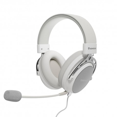 Auriculares blancos gaming Genesis Toron 301 con micrófono