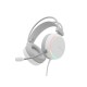 Auriculares Gaming Genesis Neon 613 Mini blancos con iluminación RGB