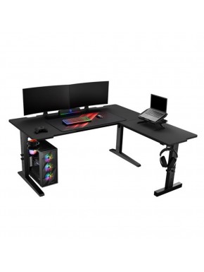 Bureau gaming Genesis Holm Modular 160 noir en L