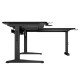 Bureau gaming Genesis Holm Modular 160 noir en L