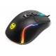 Mouse gamer Krom Kick RGB em preto com iluminação LED