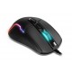 Mouse gamer Krom Kick RGB em preto com iluminação LED