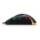 Mouse gamer Krom Kick RGB em preto com iluminação LED
