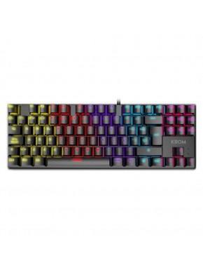 Teclado gaming KROM Kasic TKL com iluminação RGB
