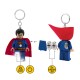 Chaveiro LEGO Superman com luz, traje azul e vermelho