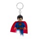 Chaveiro LEGO Superman com luz, traje azul e vermelho