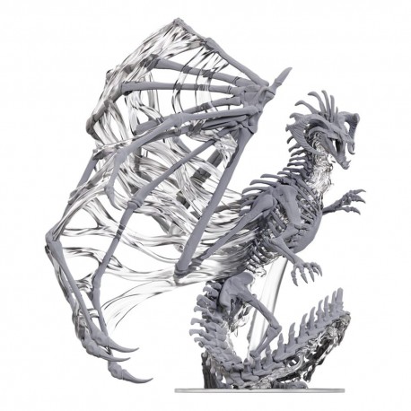 Miniatura Dracolich Negro sem pintura de Dungeons & Dragons