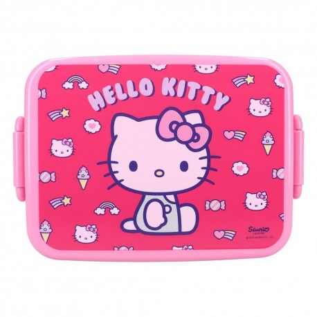 Lancheira rosa Hello Kitty licença oficial Sanrio