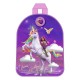 Sac à dos violet Unicorn Academy avec licorne et personnage