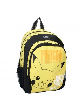 Sac à dos jaune avec Pokémon Pikachu