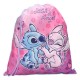 Bolsa de esporte rosa e azul com Stitch e Angel