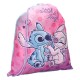 Bolsa de esporte rosa e azul com Stitch e Angel