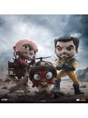 Minifiguras Deadpool y Wolverine de PVC de 14 cm
