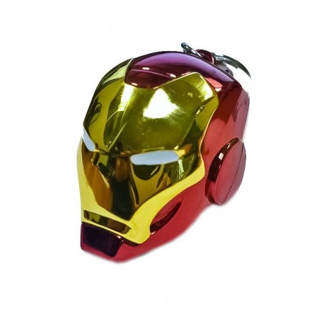 Llavero metálico casco Iron Man Marvel de 5 cm