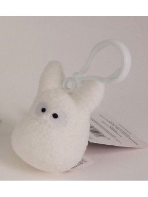 Porte-clés peluche Totoro blanc 6 cm