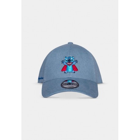 Boné de beisebol azul com bordado do Stitch de Lilo & Stitch