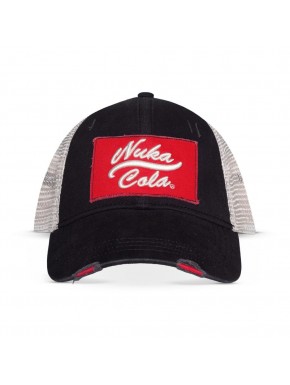 Gorra de béisbol negra Fallout Nuka Cola con logo rojo