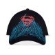 Gorra de béisbol negra con logo de Superman rojo