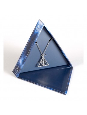 Caixa triangular com colar giratório das Relíquias da Morte