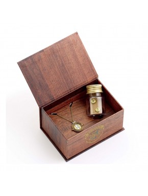 Set de regalo collar y pendientes dorados Harry Potter