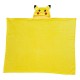 Plaid jaune de Pikachu avec capuche et oreilles
