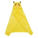 Plaid jaune de Pikachu avec capuche et oreilles