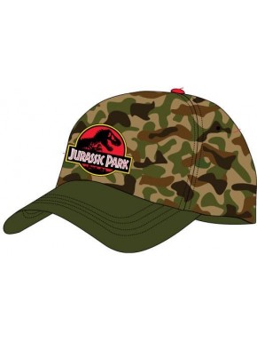 Boné de beisebol camo com logo de Jurassic Park