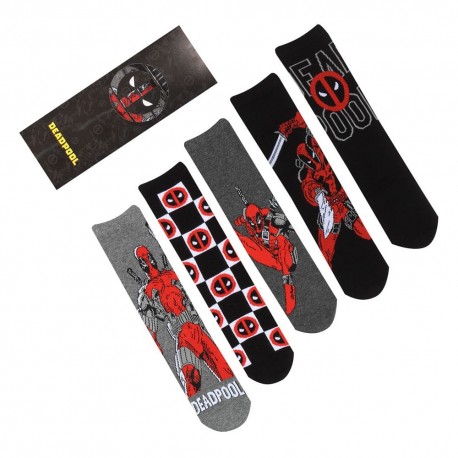 Pack de 5 calcetines de Deadpool Marvel