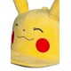 Casquette snapback jaune de Pikachu avec oreilles et visage souriant